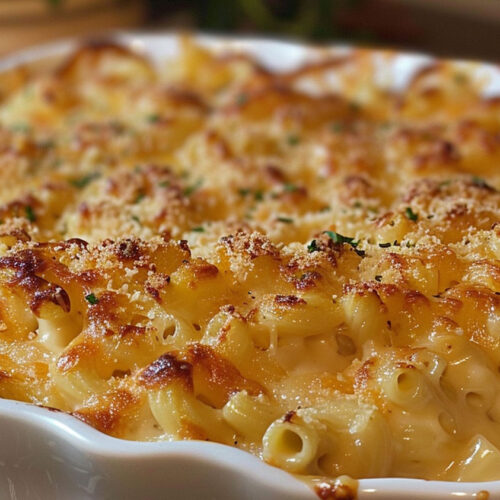 Caramelized Onion Baked Mac and Cheese Recipe