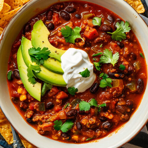 Homemade Vegetarian Chili Recipe - Hearty, Smoky, and Delicious