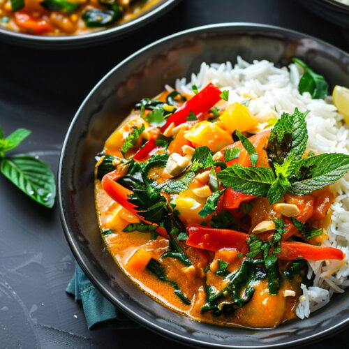 Thai Red Curry with Vegetables Recipe - Easy and Flavorful
