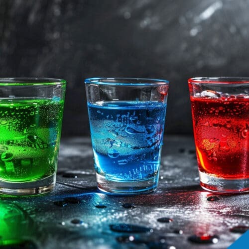 Kryptonite Shots Recipe - A Trio of Superman-Themed Delights
