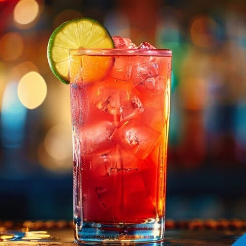 Ruby Sunrise Cocktail Recipe - Glamorous Patio Drink