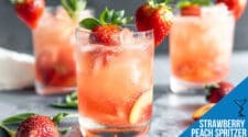 Refreshing Strawberry Peach Spritzer Recipe - Perfect Summer Drink