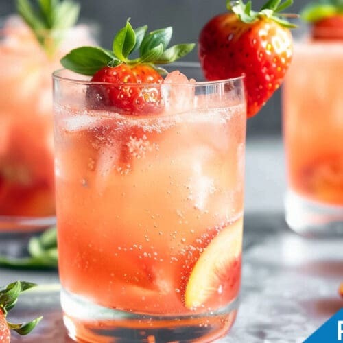 Refreshing Strawberry Peach Spritzer Recipe - Perfect Summer Drink