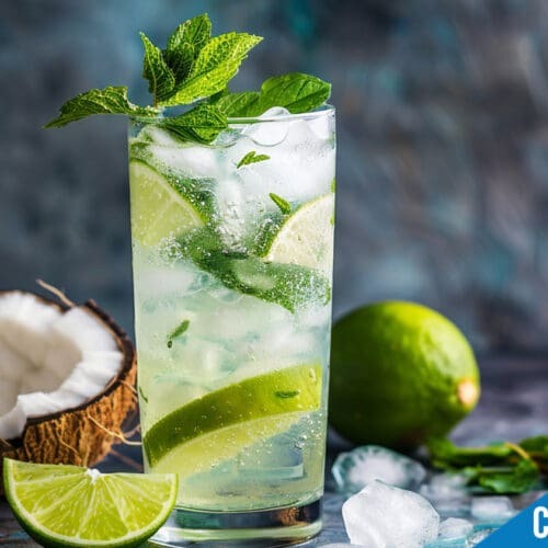 Tropical Coconut Mojito Cocktail Recipe - Refreshing Summer Drink